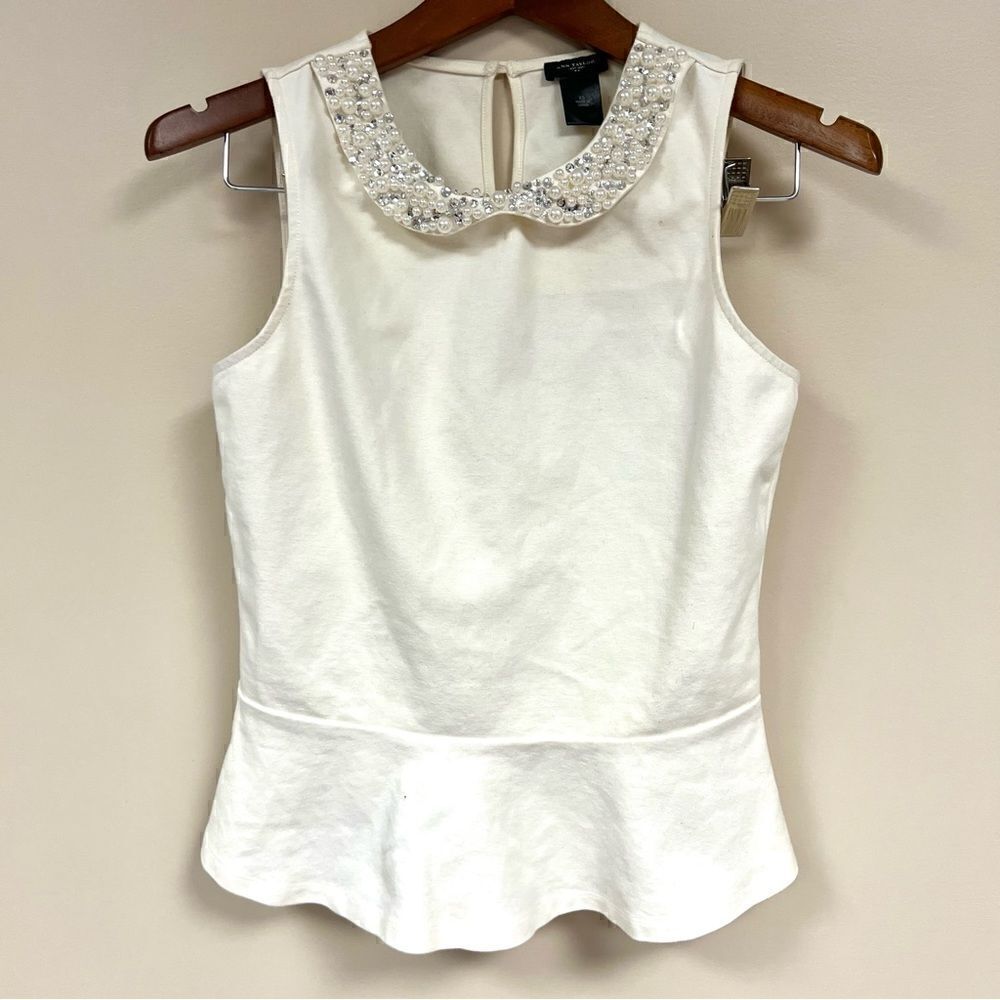 Ann Taylor from with beaded collar. Size XS